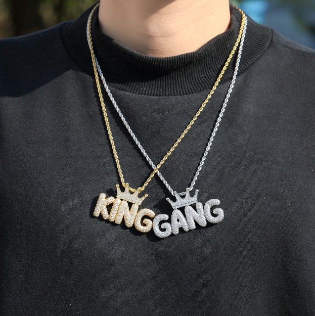 Custom Name Initial Hip Hop Jewelry 